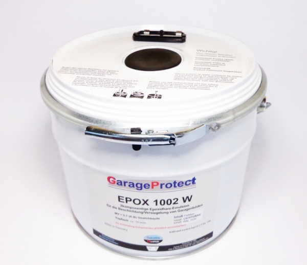 Epoxidharzbeschichtung GarageProtect EPOX 1002, LICHTGRAU 10 kg (Grundpreis pro kg =15,75 EUR)